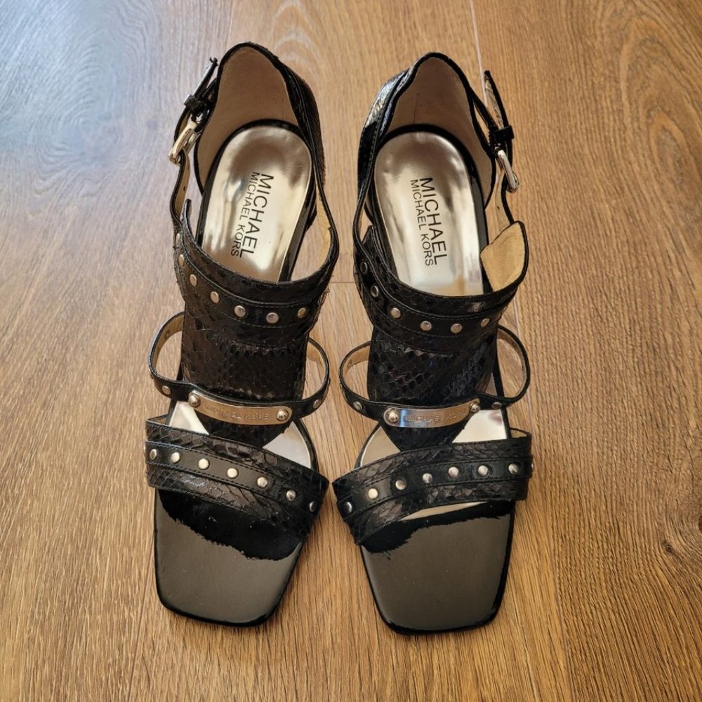 Michael Kors genuine leather high heels size 8